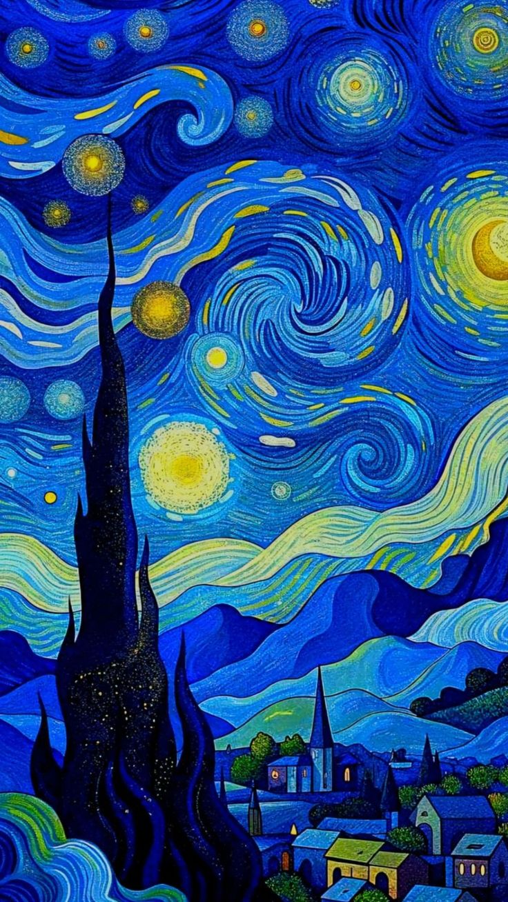 Paint by Numbers – Starry Night Inspired by Van Gogh