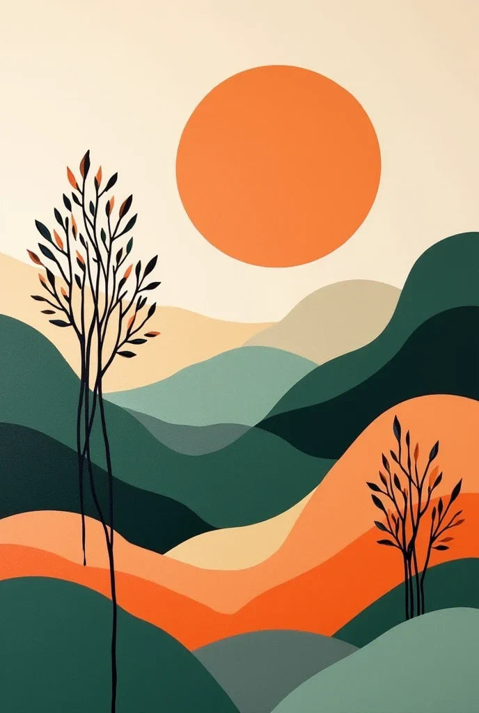 Paint by Numbers – Modern Sunset View
