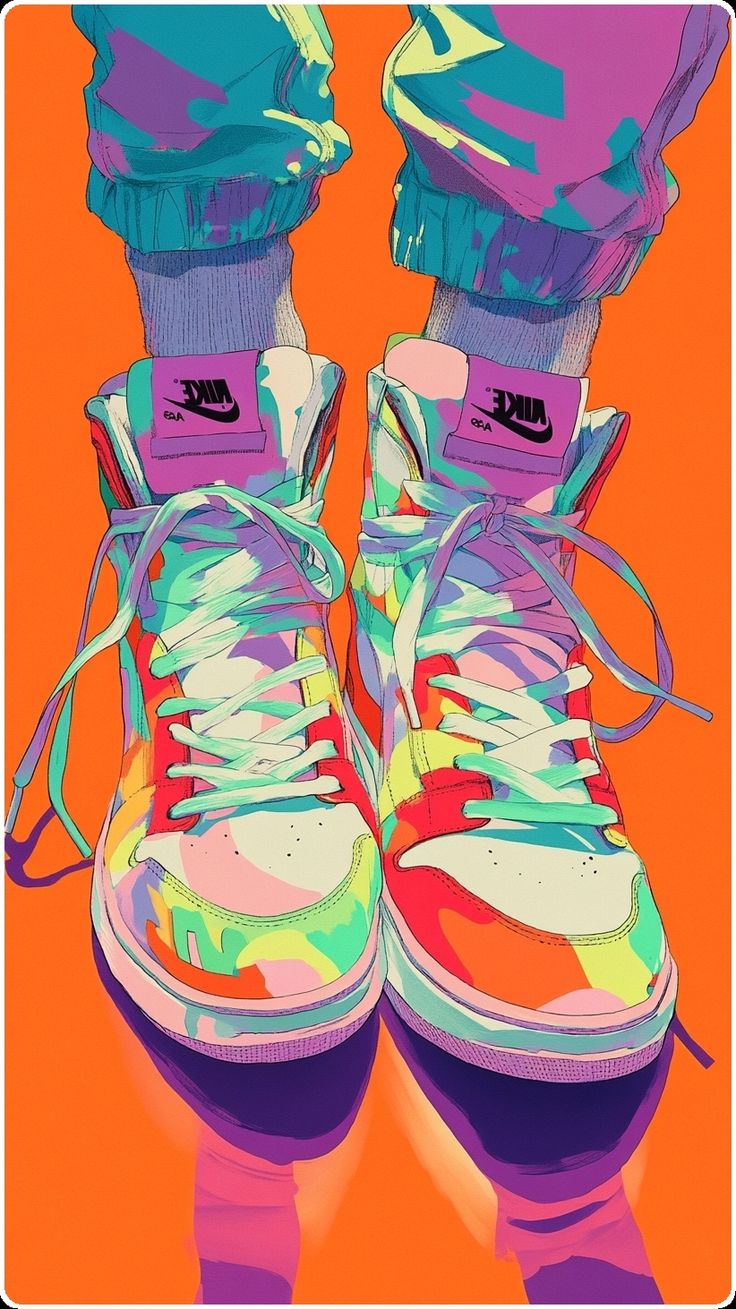 Paint by Numbers – Colourful Shoes