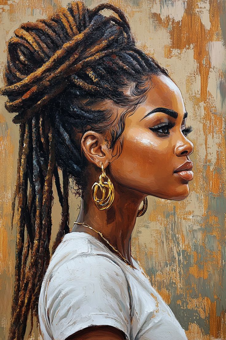 Paint by Numbers – Woman with Dreadlocks