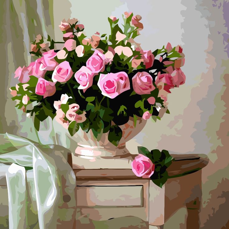 Paint by Numbers – Red Peonies