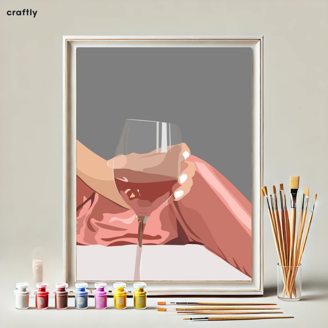 Paint by Numbers – Relaxing Glass of Wine