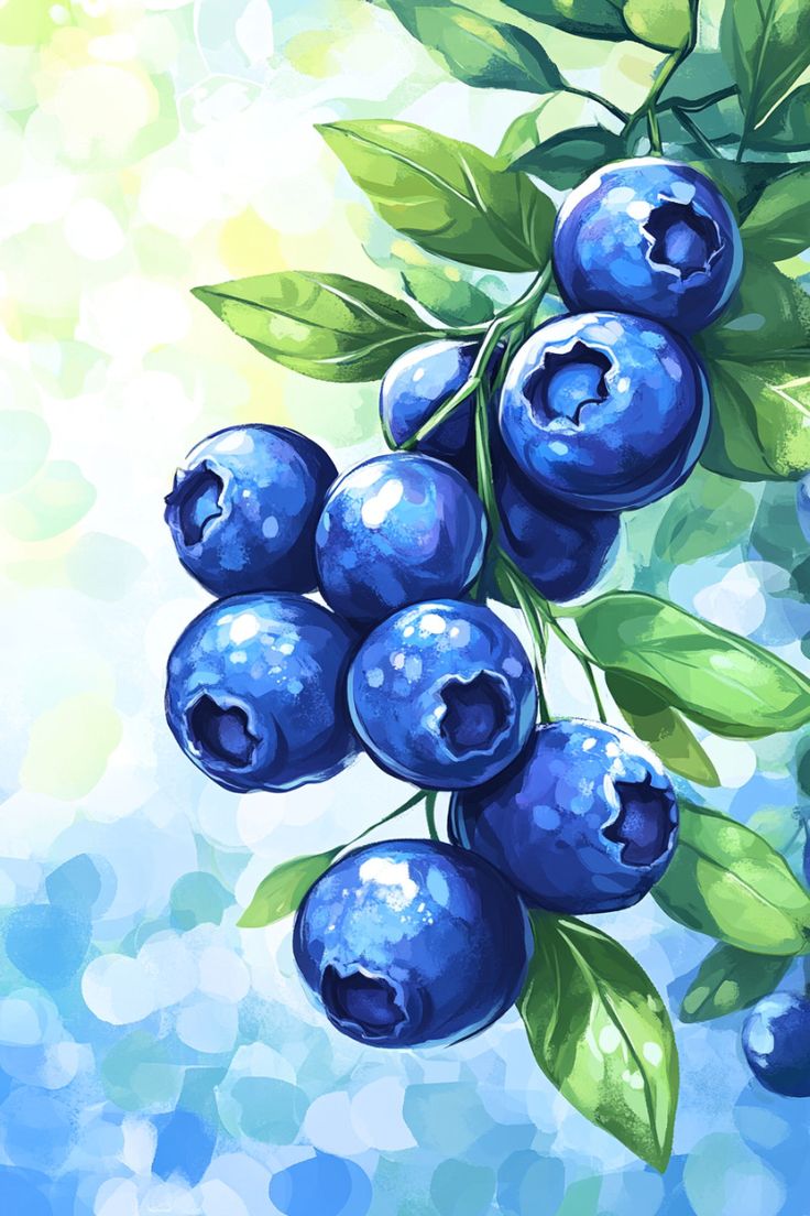 Paint by Numbers – Blueberries