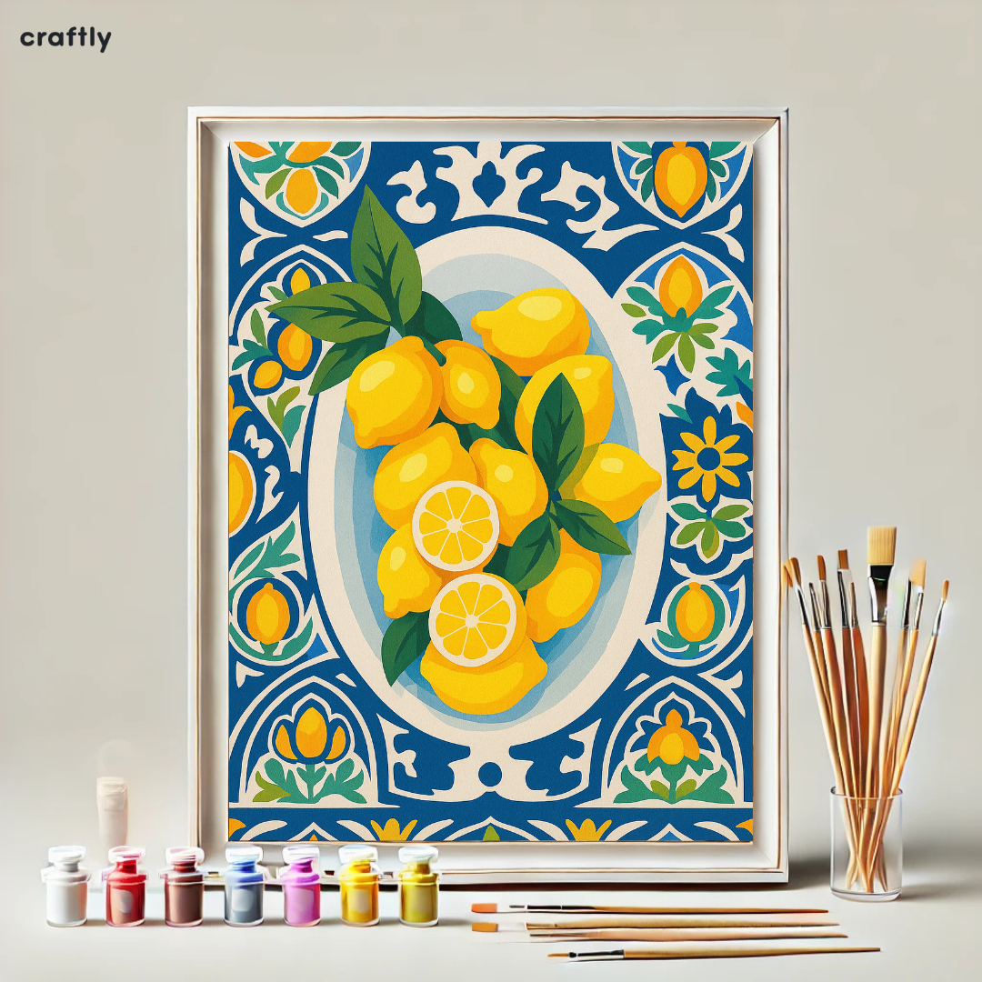 Paint by Numbers – Mediterranean Lemons
