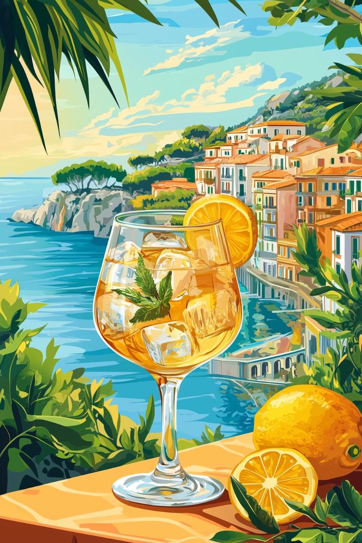 Paint by Numbers – Beach Cocktail Scene