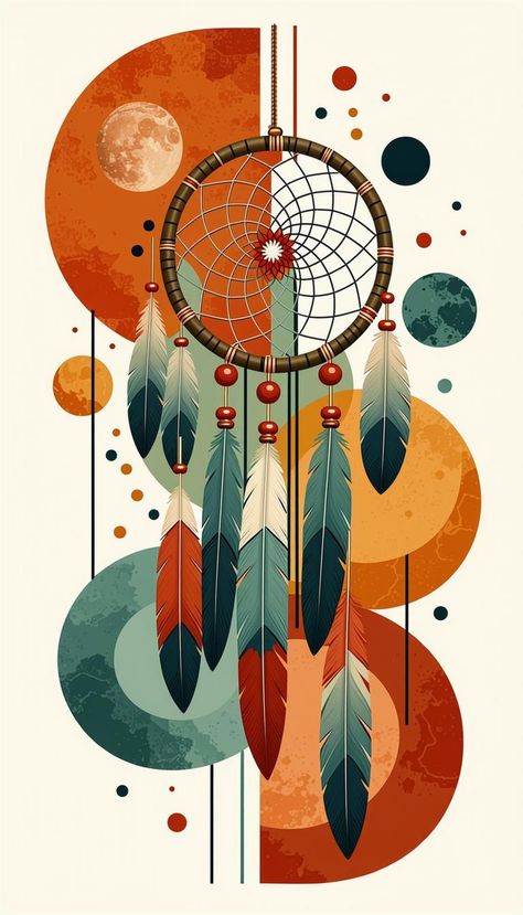 Paint by Numbers – Dreamcatcher with Boho Elements