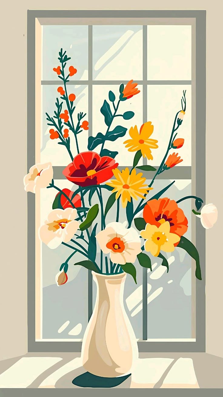 Paint by Numbers – Flower Bouquet in Sunlight
