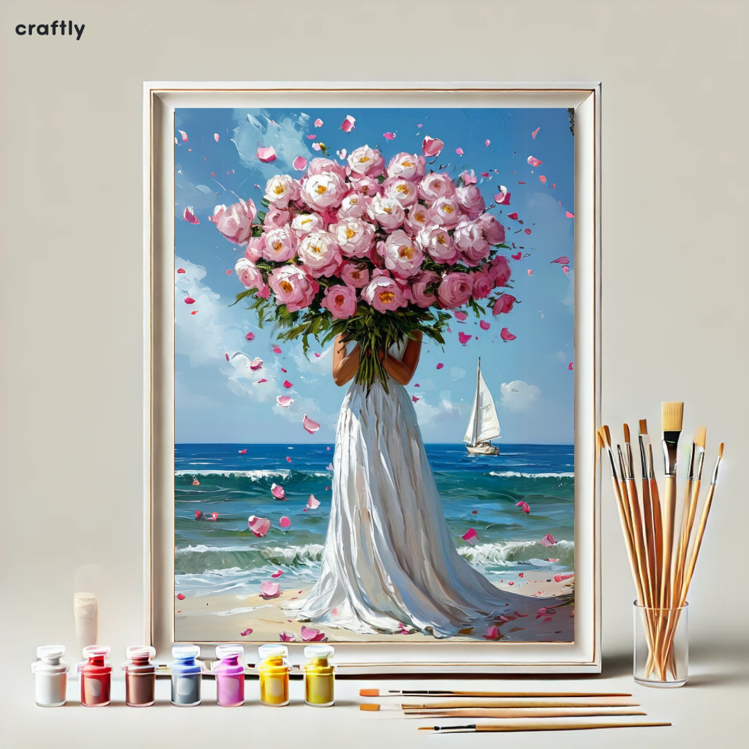 Paint by Numbers – Flower Bouquet on the Beach