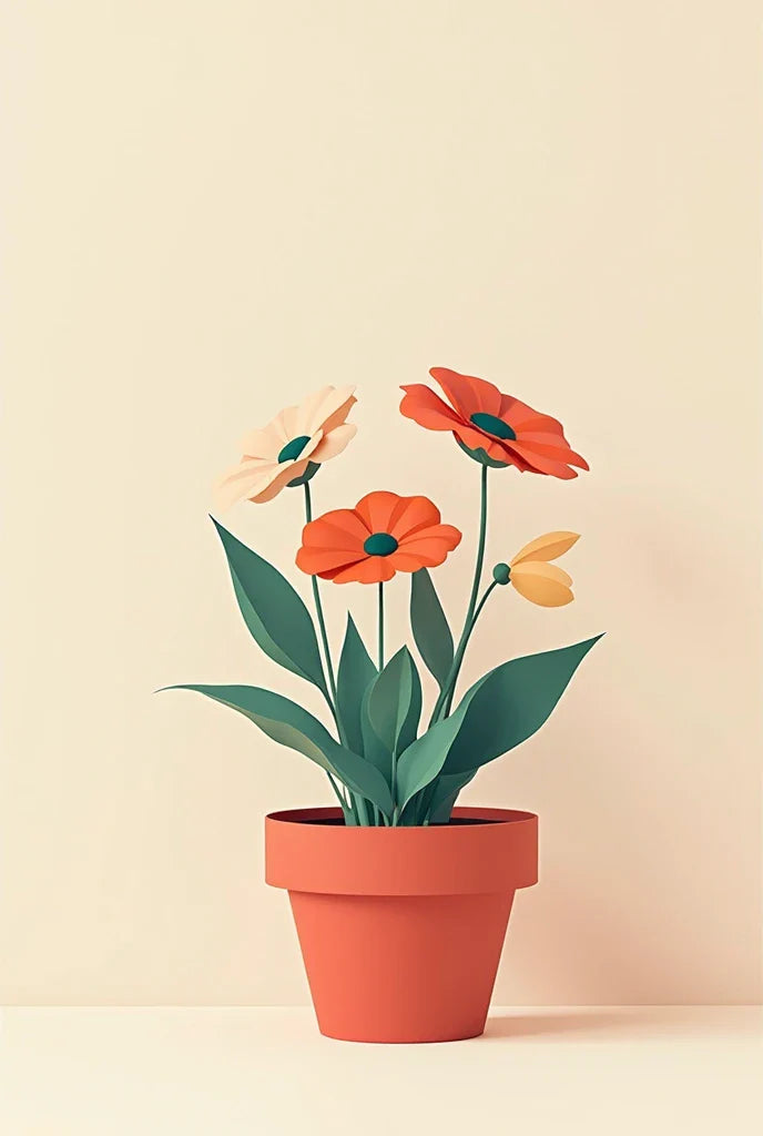 Paint by Numbers – Potted Flowers