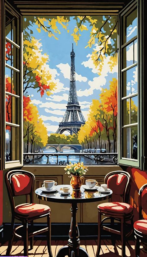 Paint by Numbers – Morning in Paris