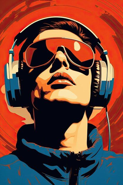 Paint by Numbers – Portrait of Man with Headphones
