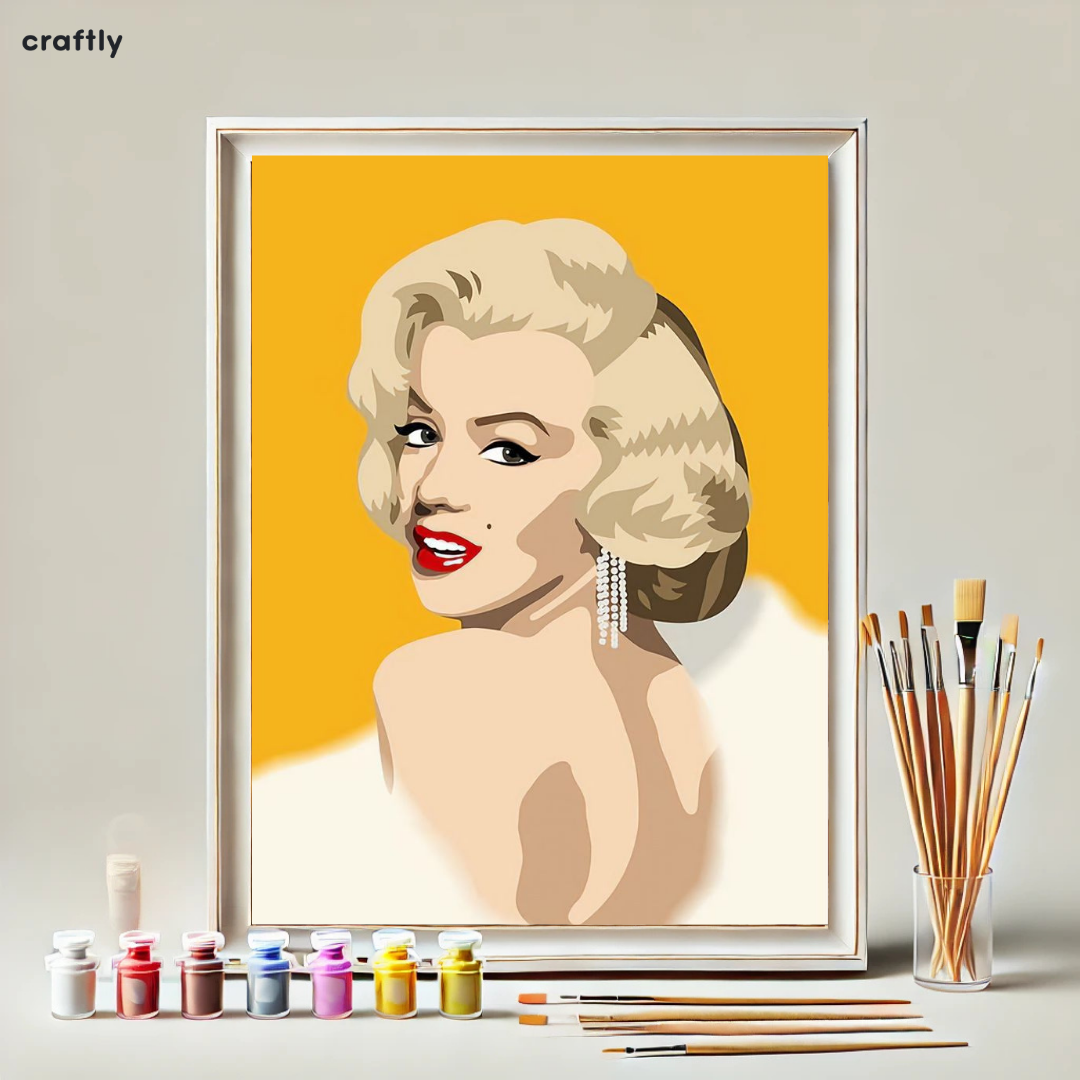 Paint by Numbers – Pop Art Portrait of Marilyn Monroe