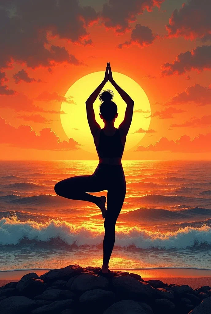 Paint by Numbers – Yoga at Sunset