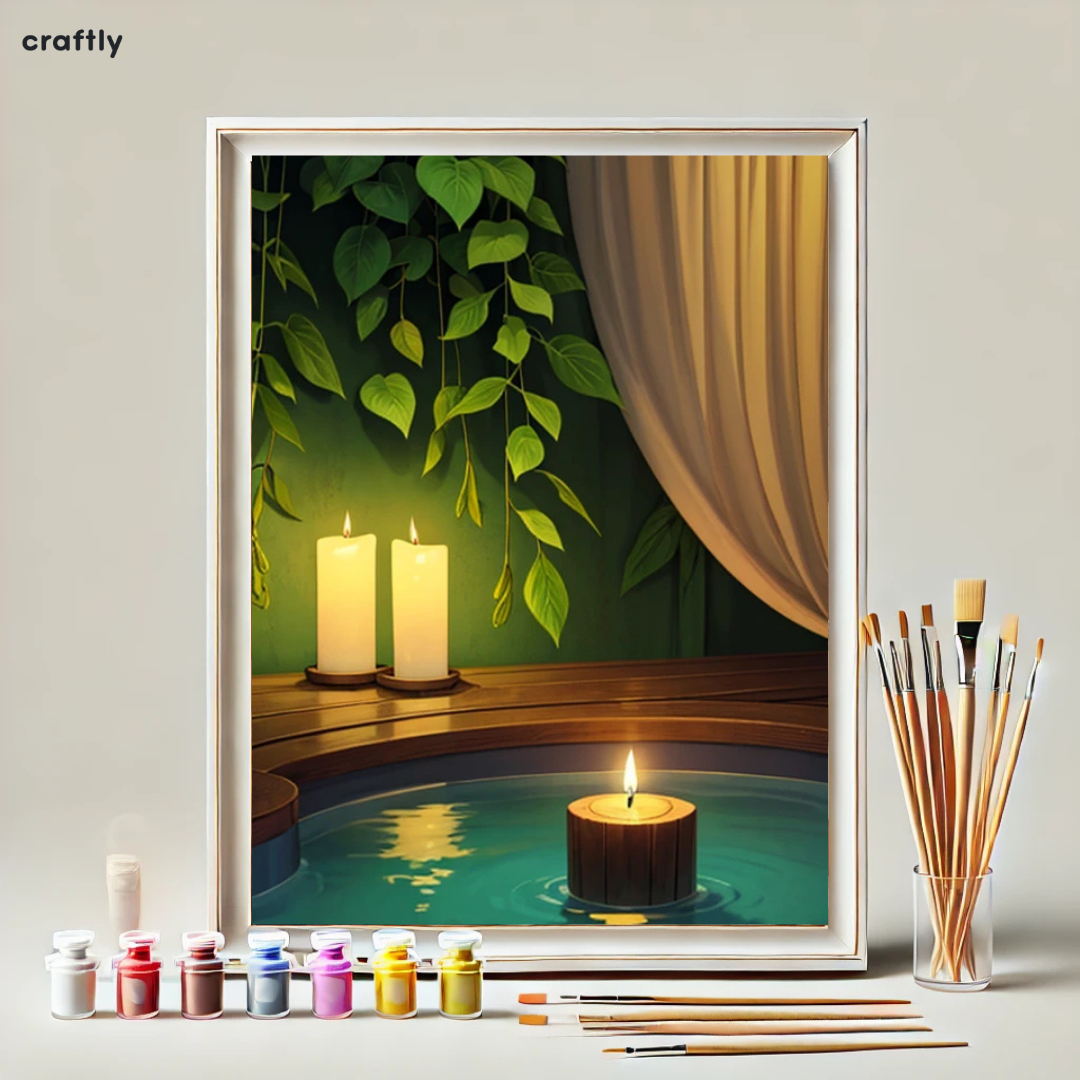 Paint by Numbers – Candles in a Natural Bath