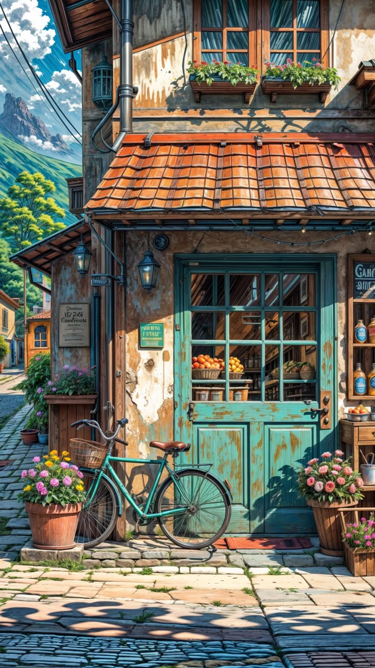 Paint by Numbers – Painting Rustic Village Shop