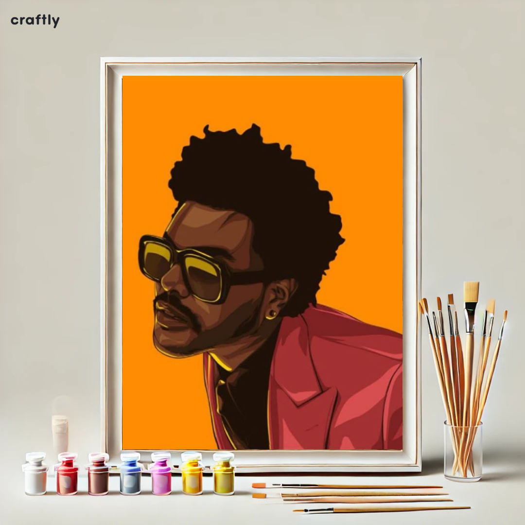 Paint by Numbers – Pop Art Portrait of a Singer