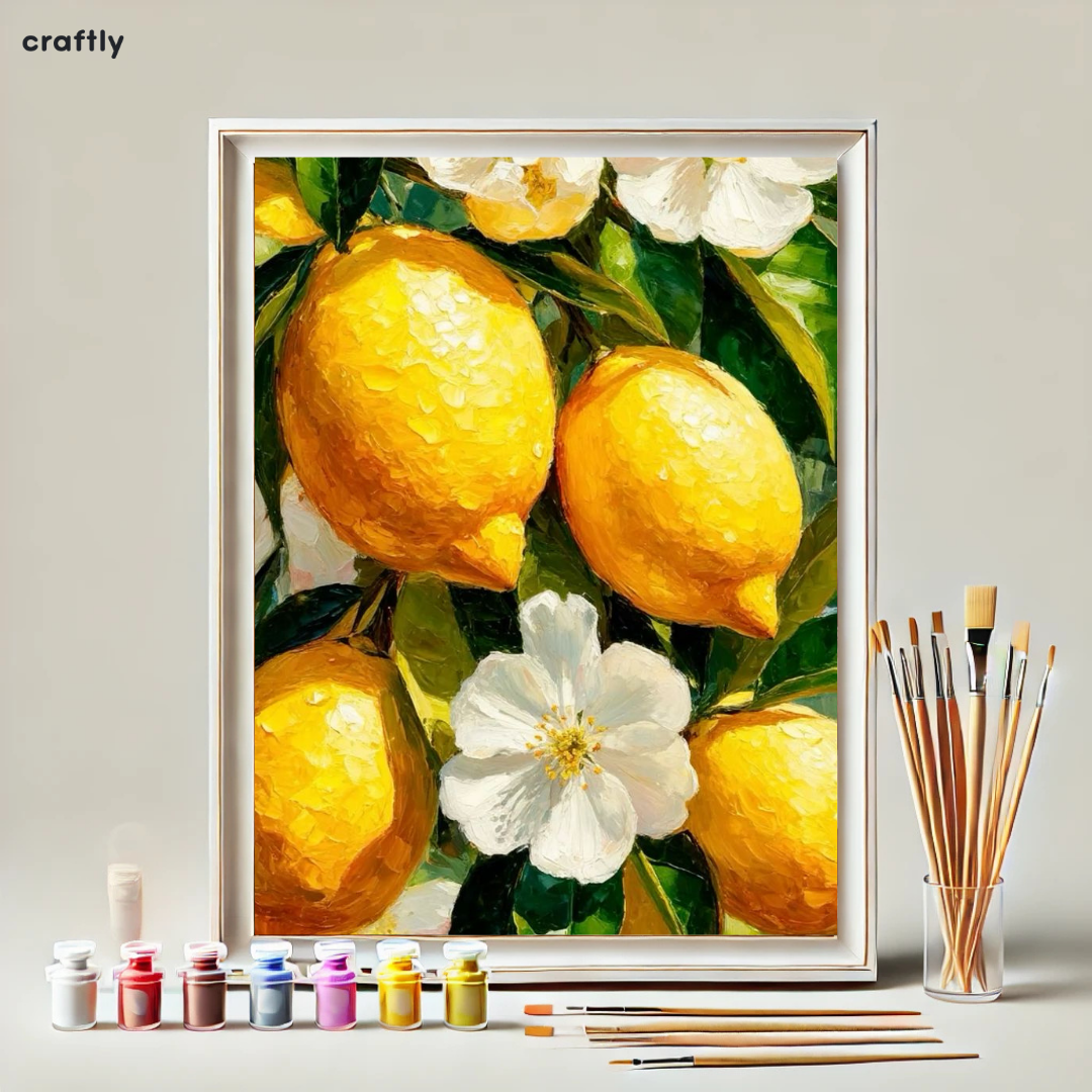 Paint by Numbers – Realistic Lemons