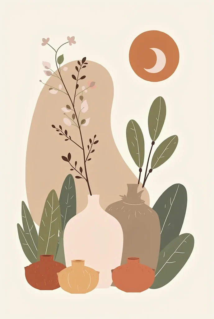 Paint by Numbers – Natural Potted Plants