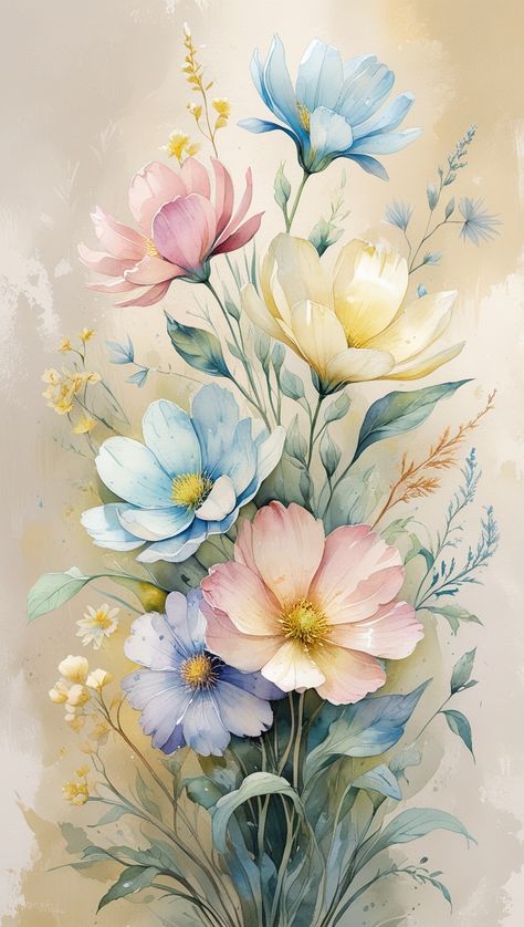 Paint by Numbers – Soft Floral Garden