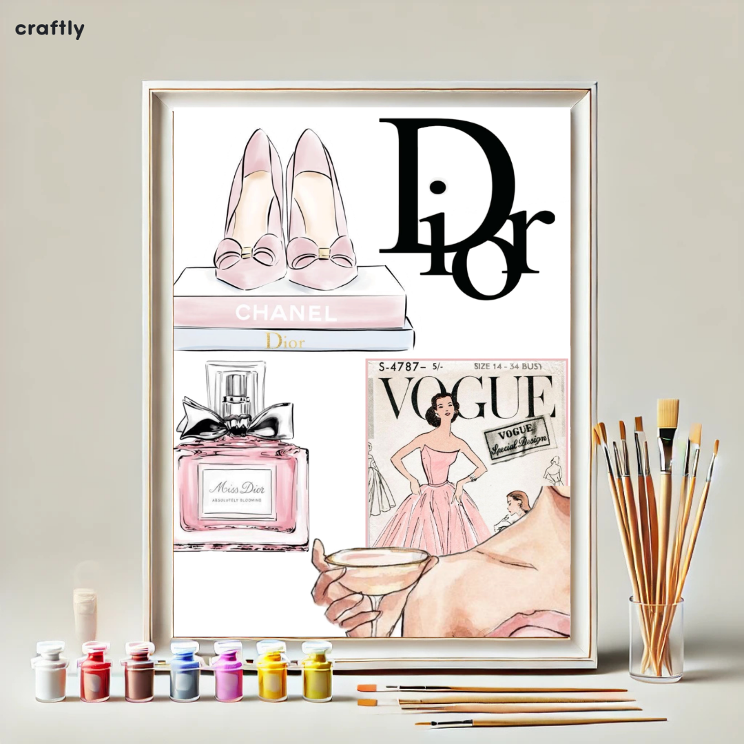 Paint by Numbers – Dior Fashion Collage