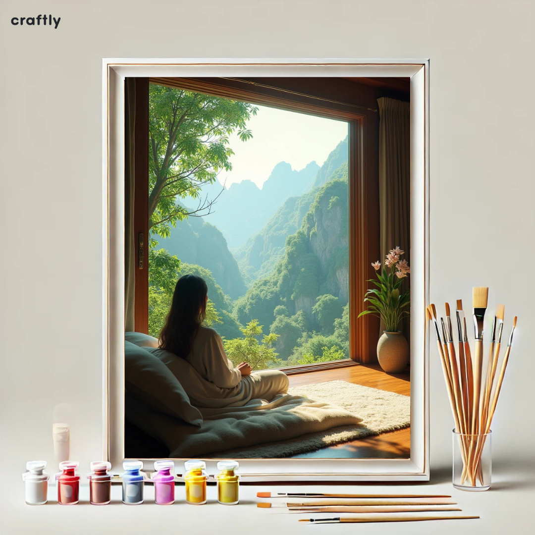 Paint by Numbers – Mountain Reflection