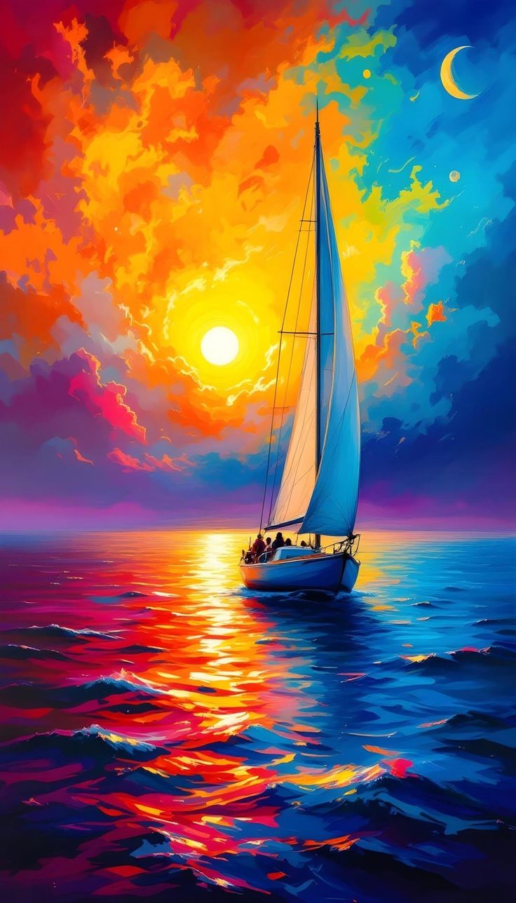 Paint by Numbers – Sailboat at Sunset