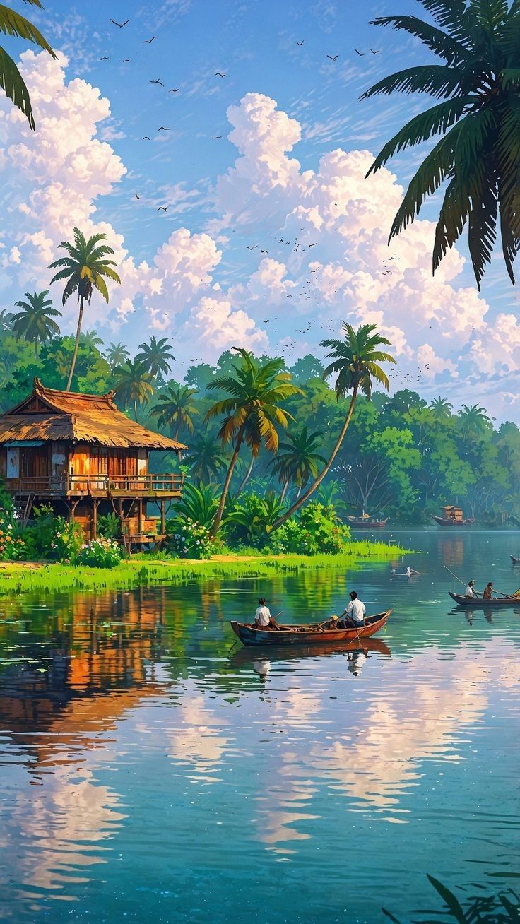 Paint by Numbers – Tropical Cabin