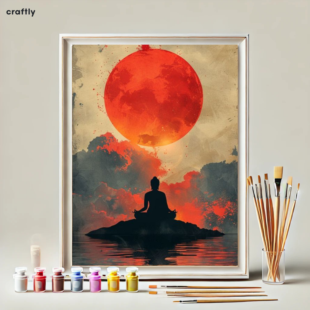 Paint by Numbers – Meditation Facing the Red Sun