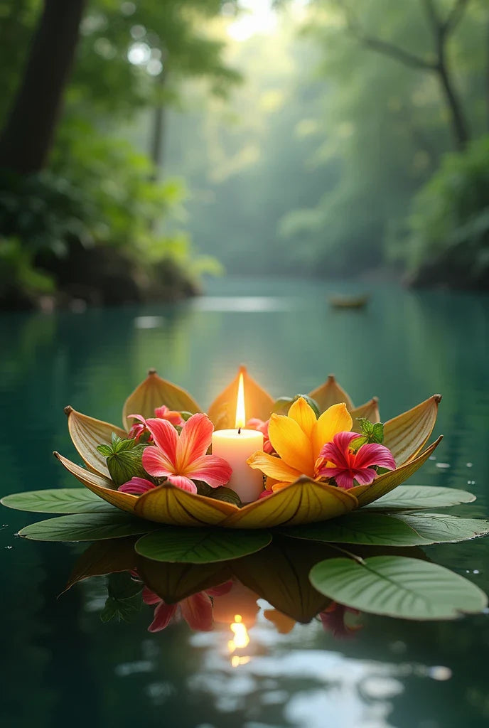 Paint by Numbers – Candle in Floating Flower