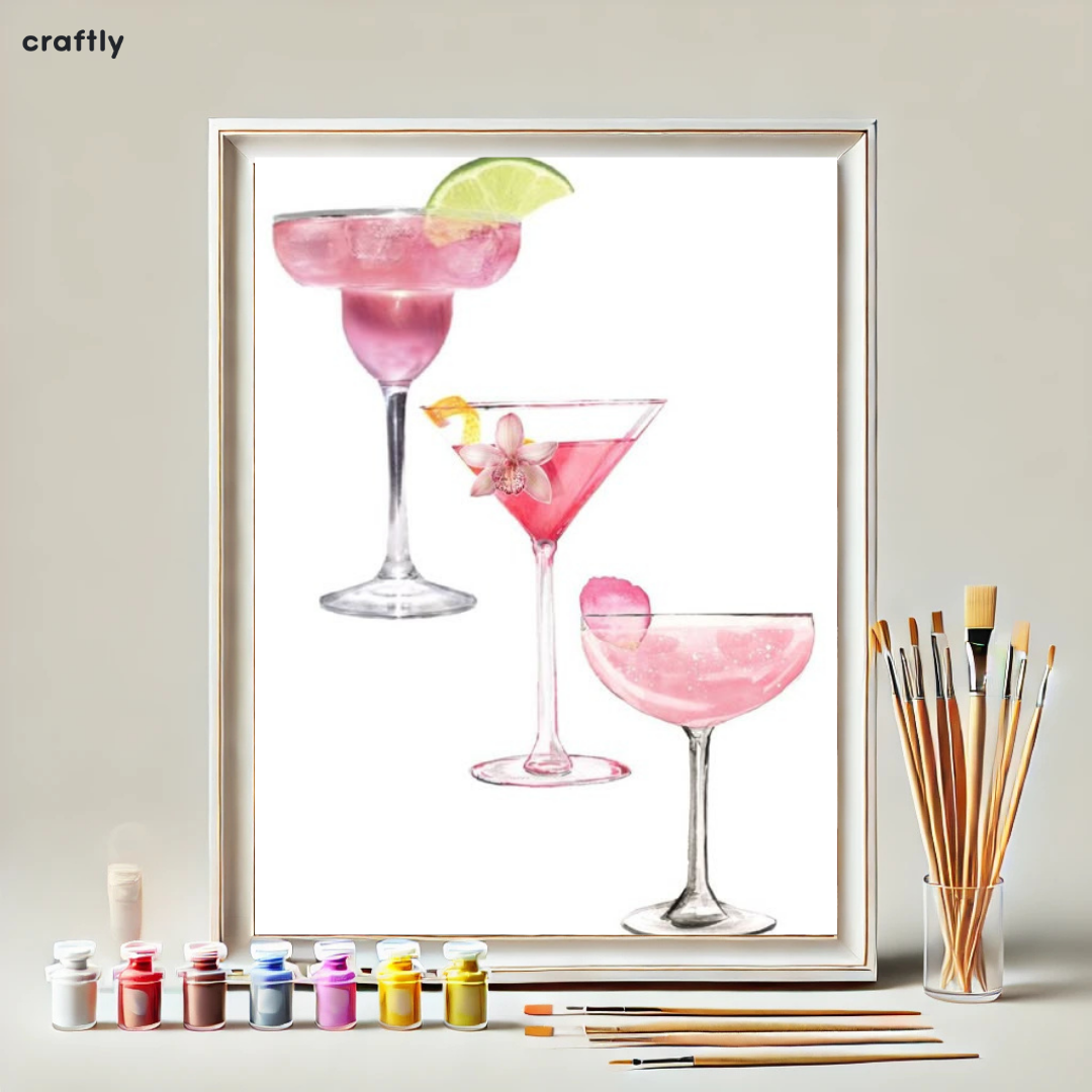 Paint by Numbers – Pink Cocktails