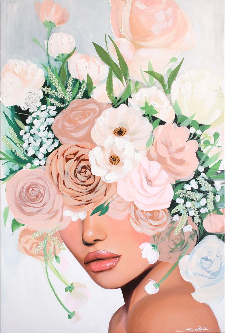Paint by Numbers – Woman with a Delicate Flower Crown