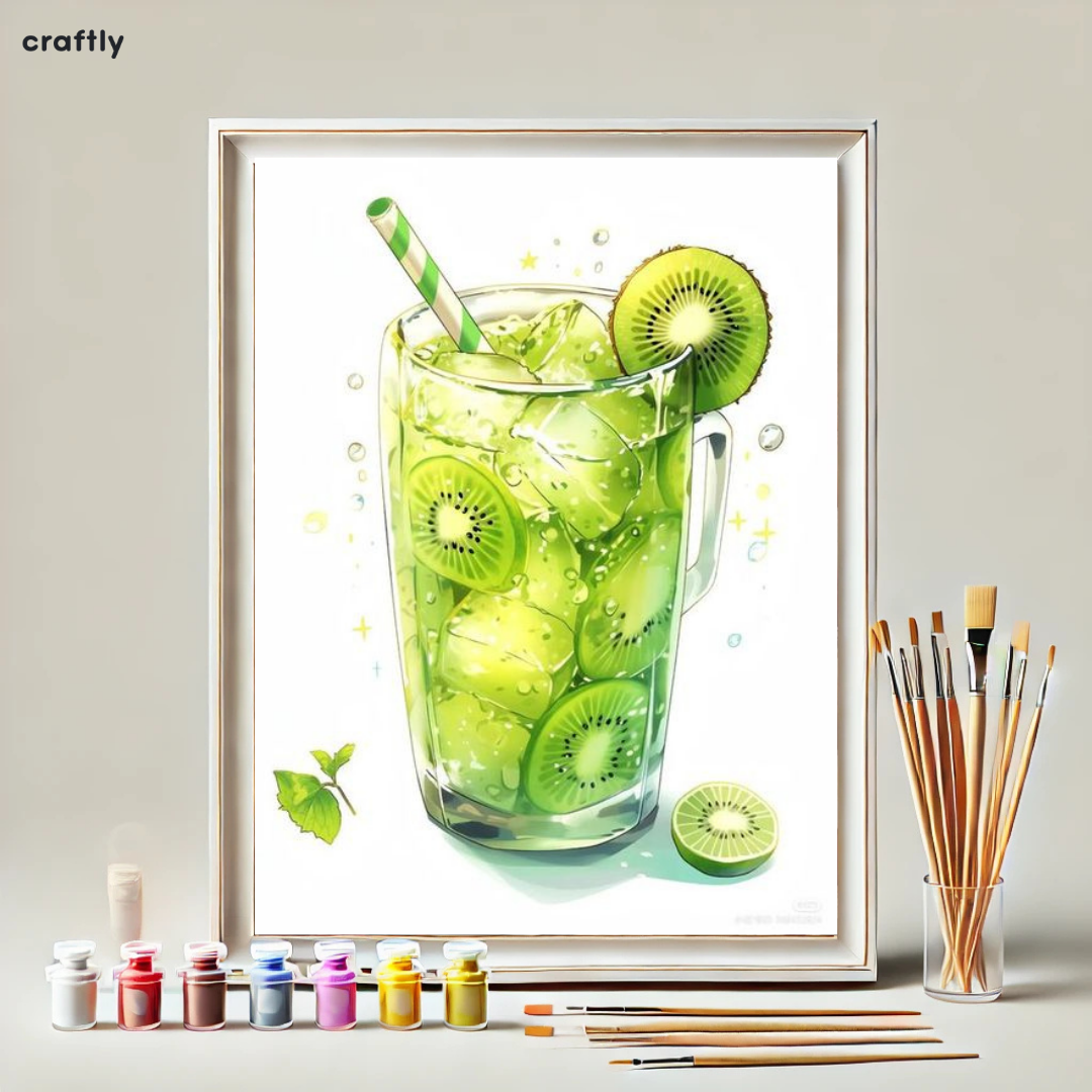 Paint by Numbers – Refreshing Kiwi Cocktail