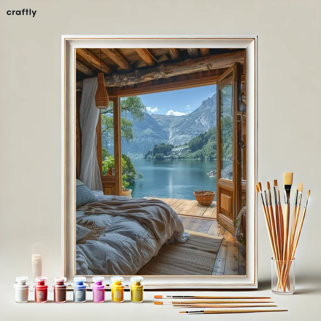 Paint by Numbers – Lakeside Dream Cabin