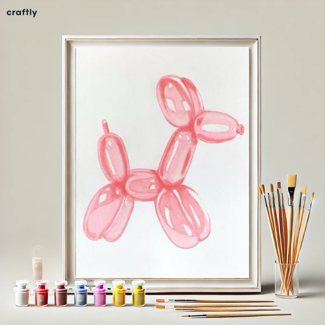 Paint by Numbers – Pink Balloon Dog
