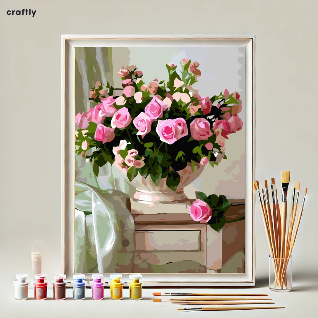 Paint by Numbers – Red Peonies