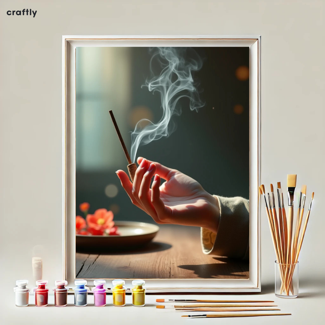 Paint by Numbers – Hand with Incense