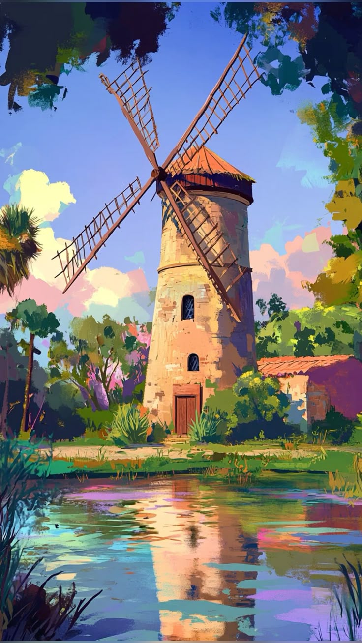 Paint by Numbers – Countryside Windmill