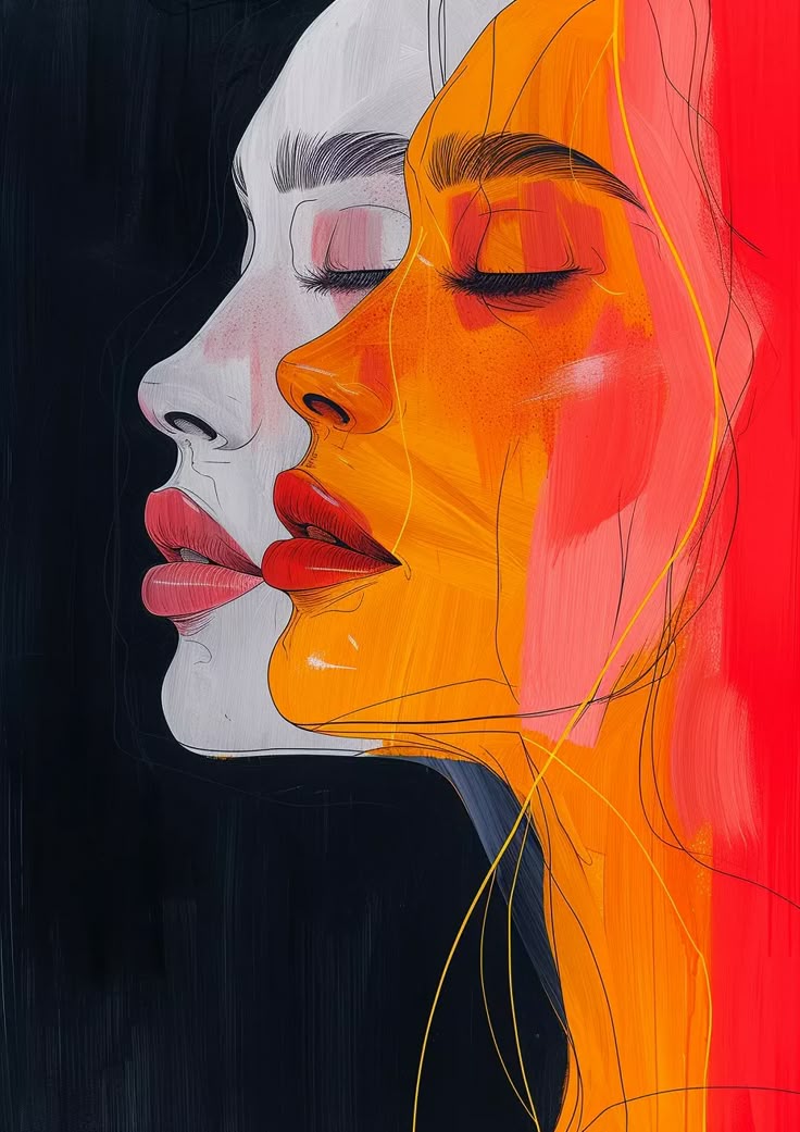 Paint by Numbers – Dramatic Double Portrait