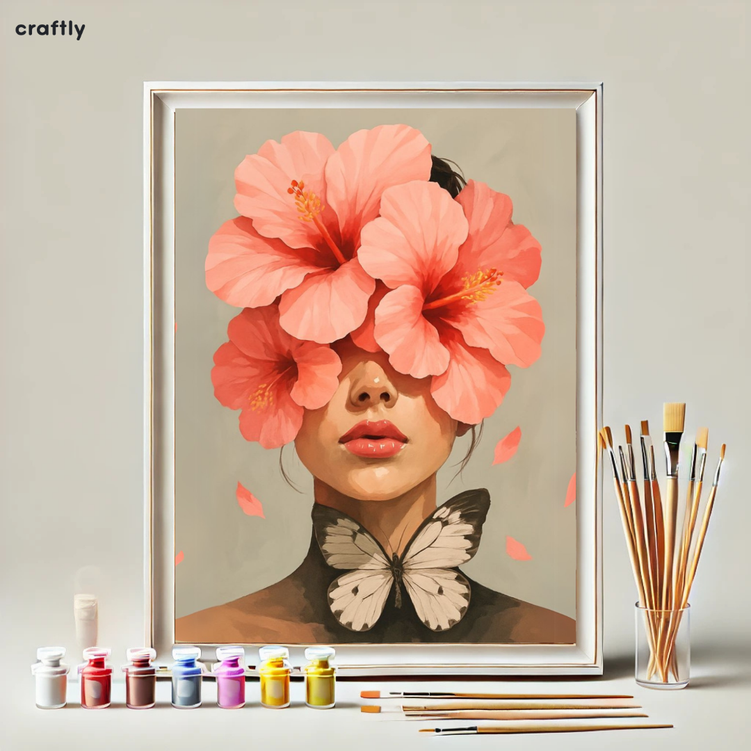 Paint by Numbers – Woman Wrapped in Flowers