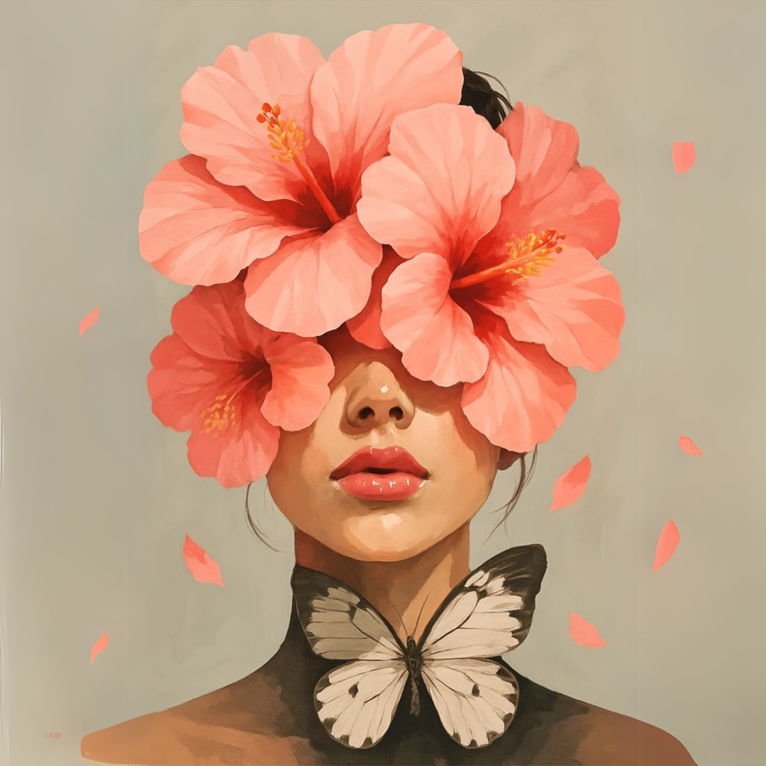 Paint by Numbers – Woman Wrapped in Flowers