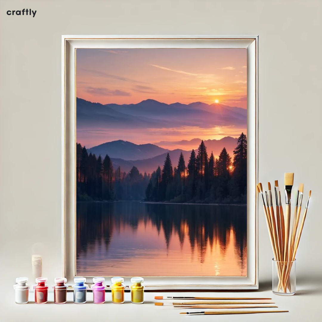 Paint by Numbers – Magical Mountain Sunset