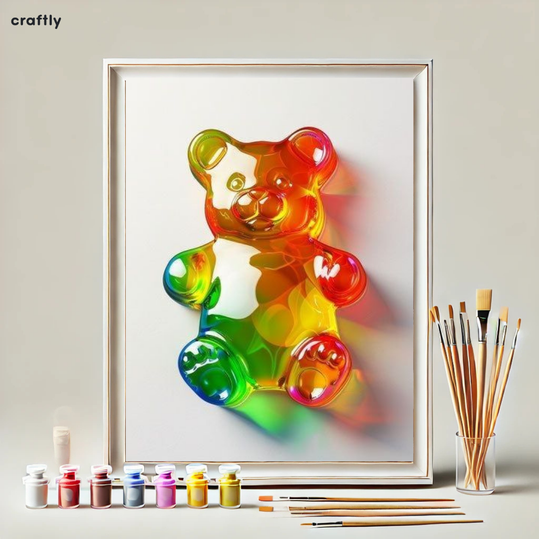 Paint by Numbers – Colourful Gummy Bear