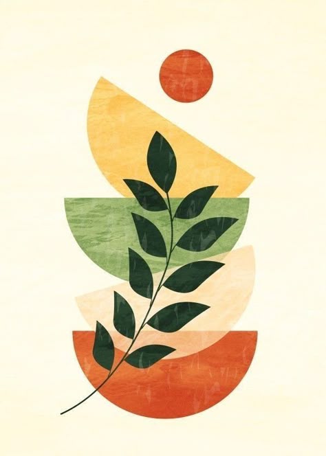 Paint by Numbers – Geometric Design with Natural Elements