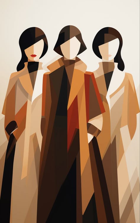 Paint by Numbers – Fashionable Figures in Abstract Style