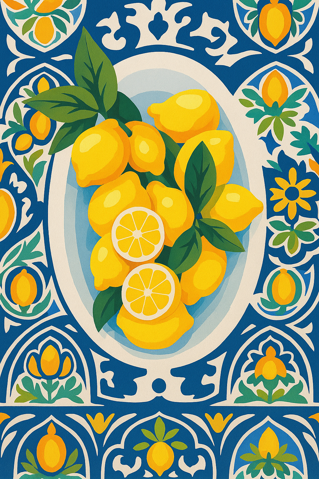 Paint by Numbers – Mediterranean Lemons