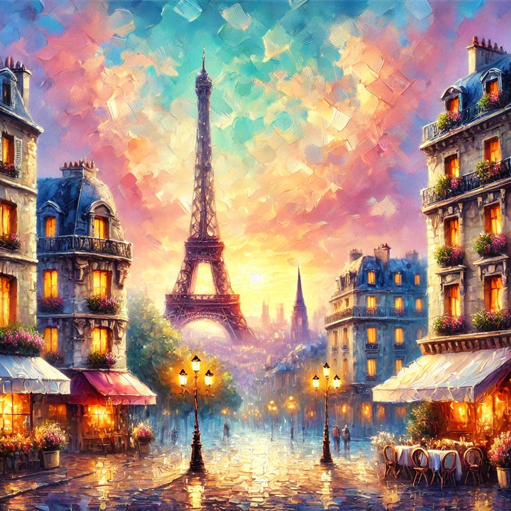 Paint by Numbers – Paris at Sunset