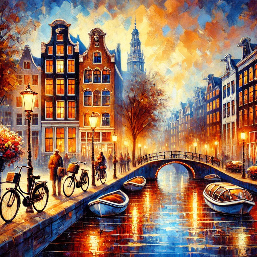 Paint by Numbers – Enchanted Sunset in Amsterdam
