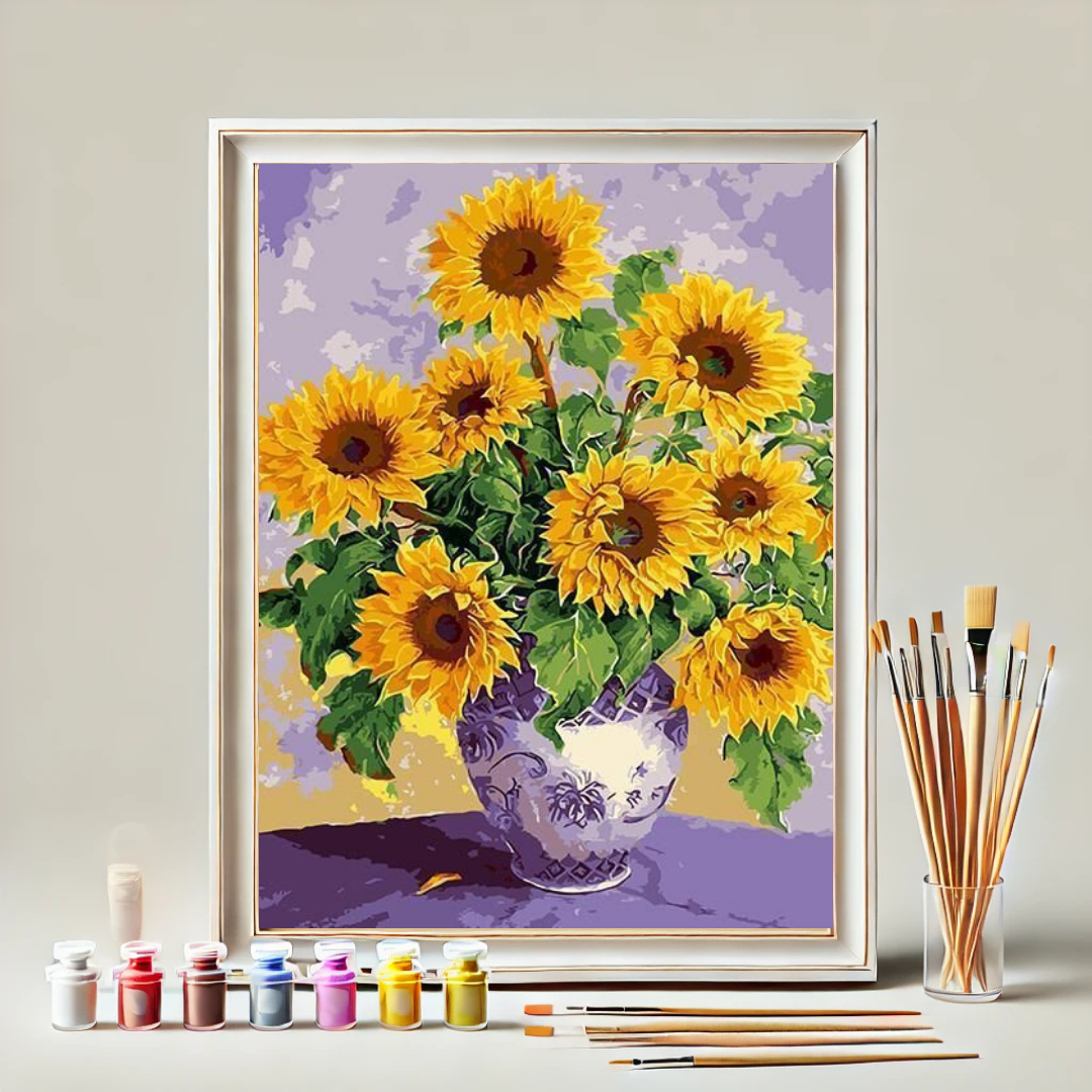 Paint by Numbers – Sunflower Vase