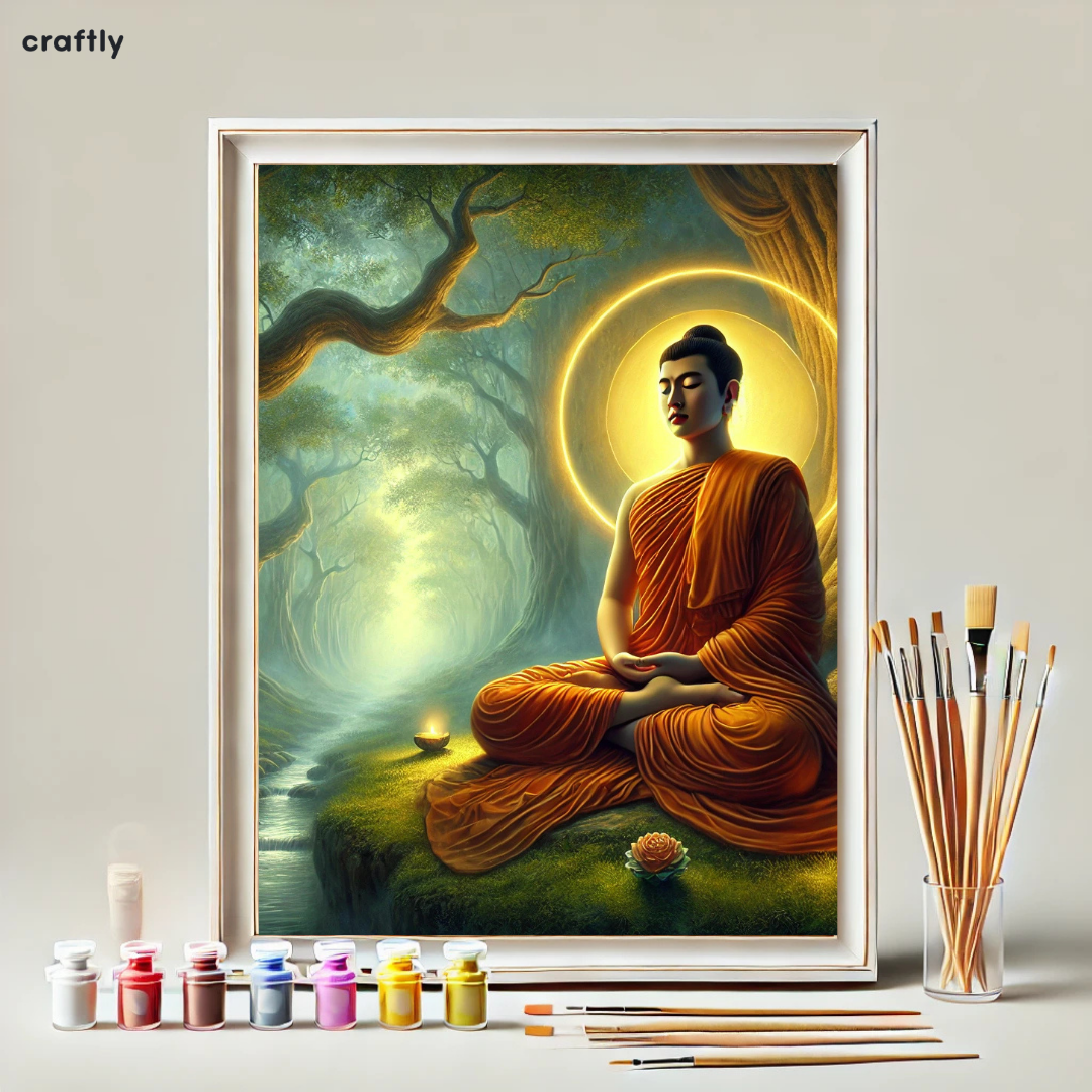 Paint by Numbers – Buddhist Figure in Meditation