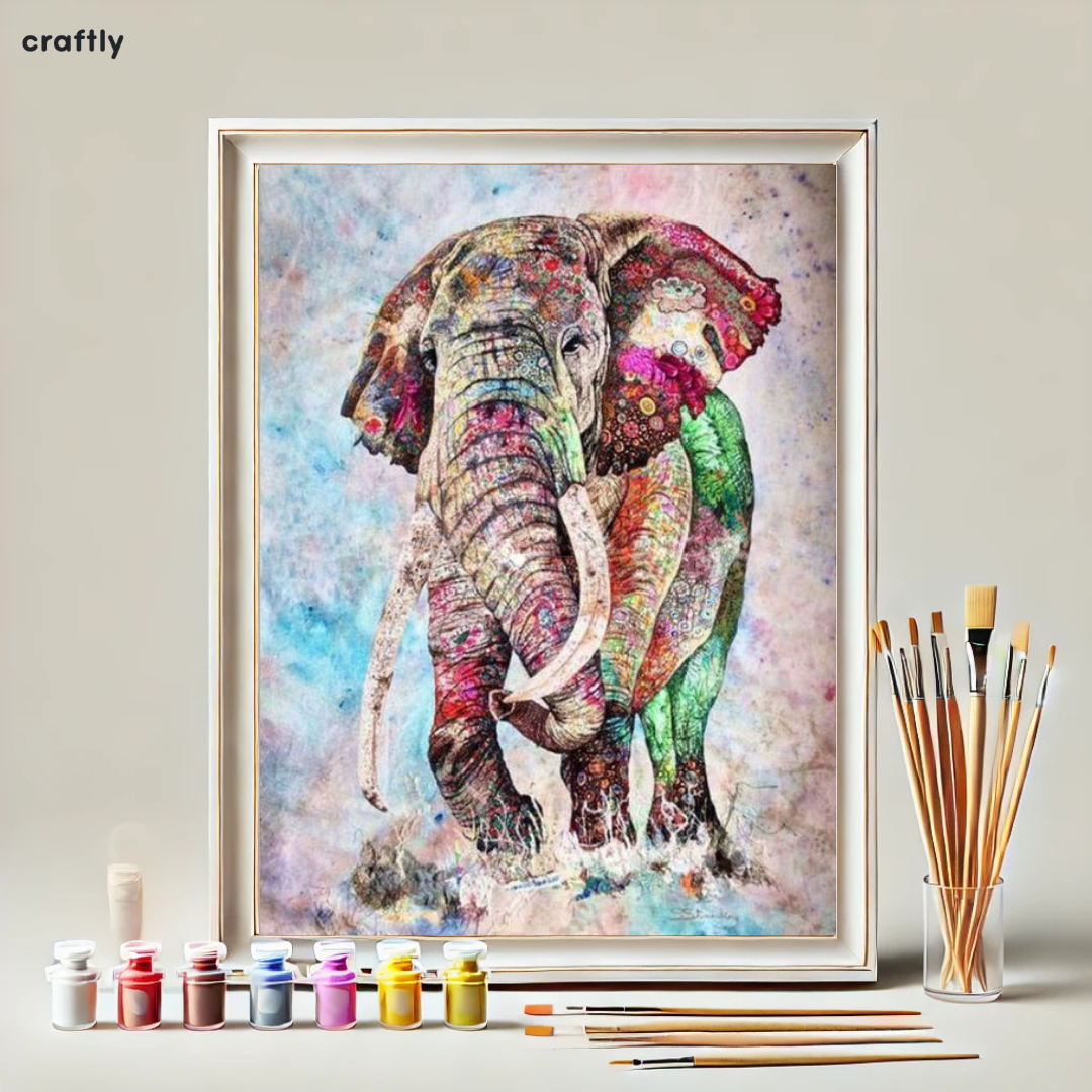 Paint by Numbers – Colour Splash Elephant